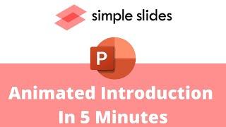 Create An Animated Powerpoint Intro In 5 Minutes