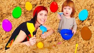 Spielspaß mit Bianca und Mama. Kinder Video auf Deutsch. 3 Folgen am Stück