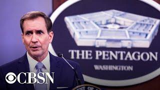 Pentagon on explosions near Afghanistan's Kabul airport | full video