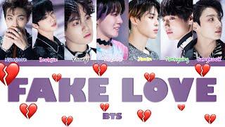 BTS (방탄소년단) - FAKE LOVE (ColorCoded Lyrics|ПЕРЕВОД НА РУССКИЙ|КИРИЛЛИЗАЦИЯ) FF2COLORCODED