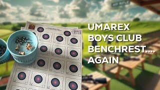 Really trying in the Umarex Boys Club benchrest