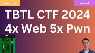 TBTL CTF 2024 Challenge Writeups 4x Web 5x Pwn