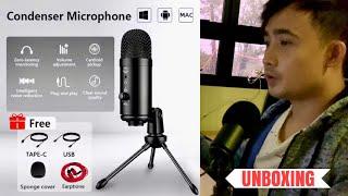 Unboxing USB Condenser Microphone for Vlogging, Singing etc | Supported on Win/ Android / Mac