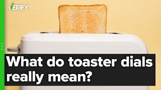 No, the dial on the side of a toaster does not indicate minutes of toast time