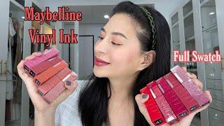 Maybelline Superstay Vinyl Ink Review |Swatches (10 shades)