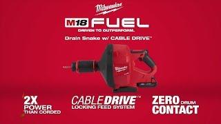 Milwaukee® M18™ FUEL™ Drain Snake w/Cable Drive™