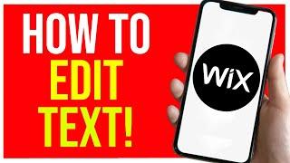 How to Edit Text on Wix Mobile Site (EASY GUIDE)