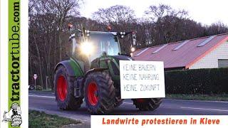 Über 120 Fahrzeuge beim Protestkonvoi in Kleve