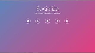 Adding Social Media Icons | HTML & CSS
