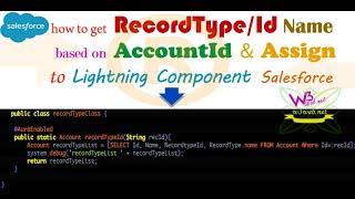 How to get the RecordType/Id Name of Account Object based on AccountId & Show in Lightning Component