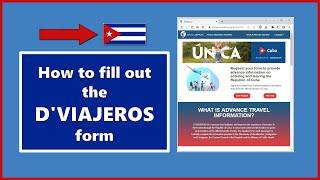 D'VIAJEROS - How to fill out the Entry Form for CUBA