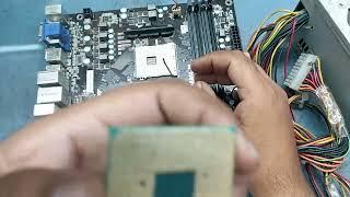 how to repair no display (reset led continue blinking) acer b350am4-m amd desktop motherboard