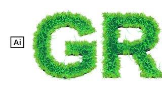 How to Design a Grass Text Effect in Adobe Illustrator