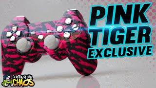 Pink Tiger - Custom PS3 Controllers - Controller Chaos