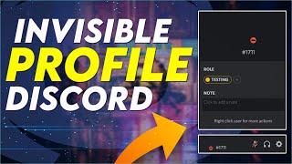 How To Become Invisible On Discord - Discord Invisible Name + Profile 2022