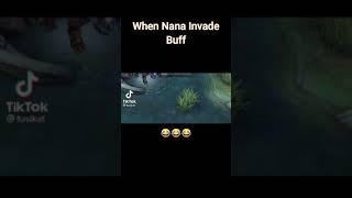 WHEN NANA INVADE BUFF IN MOBILE LEGENDS BANG BANG #shorts