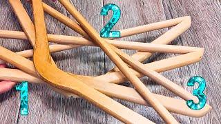 3 Genius Ways to Repurpose Wooden Hangers for Home Decor