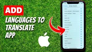 How to Add Languages to Translate App on iPhone