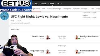 UFC Lewis vs Nascimento Predictions | 80% win rate | ICE FILES