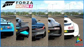 Forza Horizon 4 - Rimac vs Bugatti Cars | Hypercars Top Speed Battle