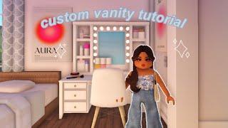 building custom vanity tutorial | Roblox Bloxburg