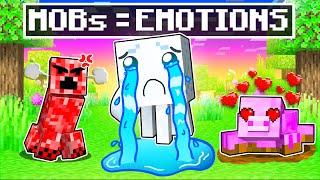 Minecraft But MOBS Have EMOTIONS!