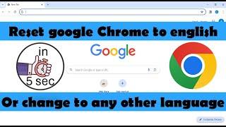 how to change chrome language to english