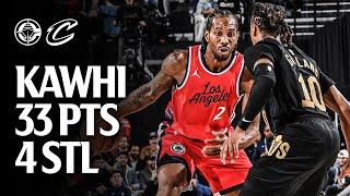 Kawhi Leonard 33 Points TERMINATES Cavaliers Highlights | LA Clippers