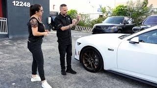 Part 1 - Leslie Perez comes to The Auto Firm to customize her new Ford Mustang GT with Alex Vega