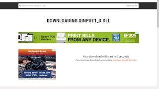 how to fix  xinput1 3 dll error