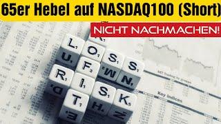 Selbstversuch: Ich kaufe ein Knock-out-Zertifikat mit einem Hebel von 65! Nasdaq100 - Short.