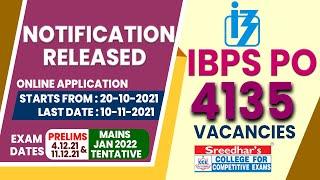 IBPS PO 2021 NOTIFICATION OUT | IBPS PO RECRUITMENT 2021 COMPLETE DETAILS IN TELUGU