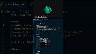 3D Cube  using only CSS  #shorts #css #html  #coding #programming