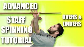 Kung Fu Staff - Advanced Staff Spinning Tutorial - Overs and Unders