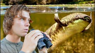 Surviving 3 DAYS in the Ancient River of Monsters! (Eating Only What I Catch) Pt.1