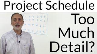 Does Your Project Schedule Have Too Much Detail?