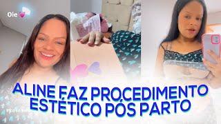 Aline vida de mãe mostra procedimento após parto de Zaya Melissa