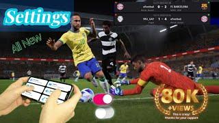100% eFootball 2024 Settings || best control setting tips and tricks.|| Best Setting eFootball 2024