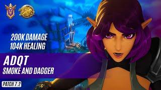 200K DAMAGE 104K HEALING Adqt SKYE PALADINS COMPETITIVE (GRANDMASTER) SMOKE AND DAGGER