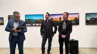 Art Atrium Simon Chan - Oscar Garcia - Exhibition opening launched by Miguel Olmo 2023