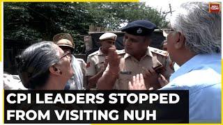 Haryana Violence: Cops Cite Prohibitory Order In Riot Hit Area, Stop CPI Leaders From Visiting Nuh