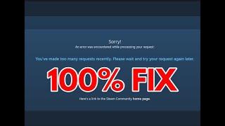 You've made too many requests recently. STEAM MARKET FIX (OCTOBER 2023)