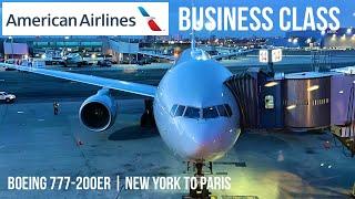 American Airlines Business Class Boeing 777-200ER | New York to Paris