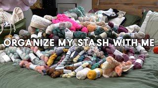Yarn Stash Reorganization +Stash Tour + Notion for Knitters || Pasley Knits Podcast Episode 2