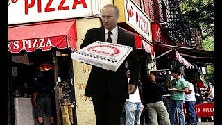 Путин купил питсу и идет счастливый целый час)0