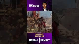 Bro just QUIT on ME - Mortal Kombat 1 Gameplay #mortalkombat1 #shorts