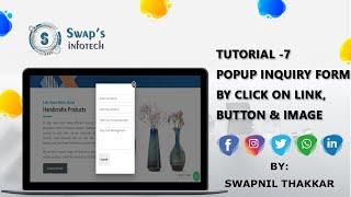How to popup contact form using by click on button, link and image - Using an Elementor Page Builder