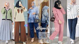 BAJU SETELAN WANITA KEKINIAN || ONE SET || BAJU SETELAN CELANA PANJANG WANITA