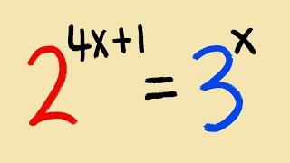 Solving exponential equations with different bases