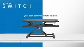 Omnidesk Switch - Sit-Stand Desk Converter